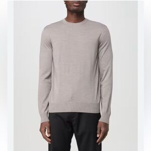 Giorgio Armani 100% Cashmere Sweater Crew Neck Long Sleeve Men's Marled NWT
